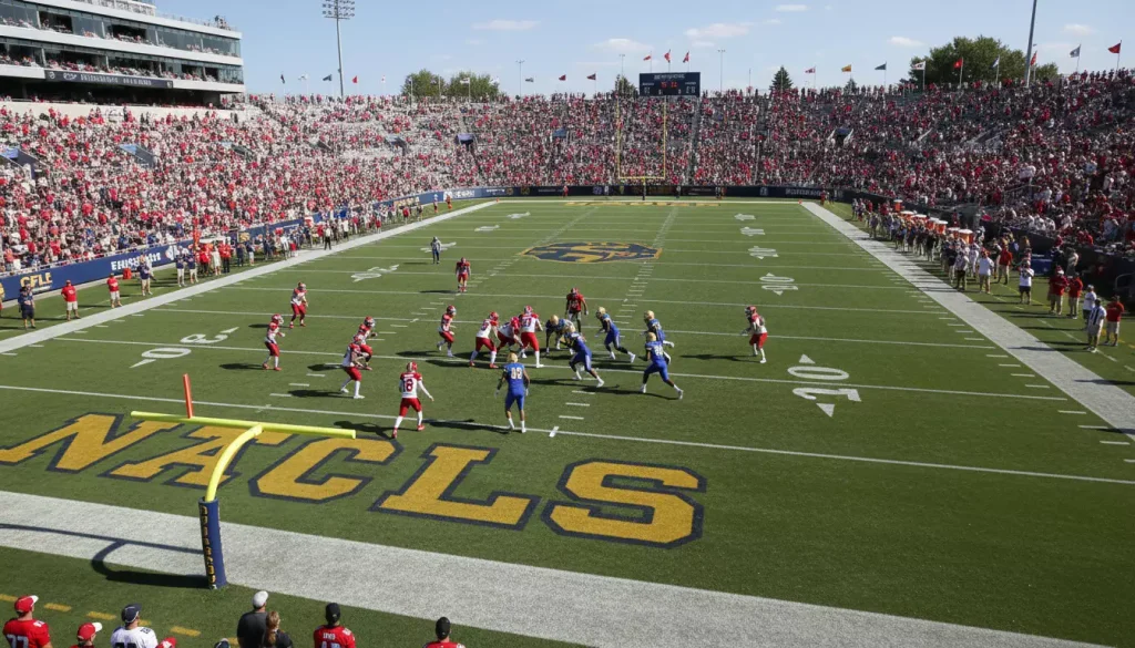 Partita CFL su campo da football canadese