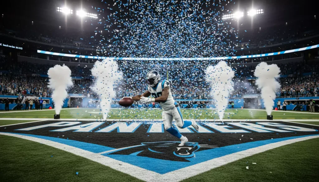 Giocatore NFL segna touchdown in end zone